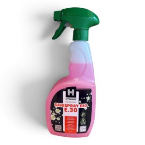 UITVERKOOP: 6 stuks HygeniQ E.30 Sanispray Bio Sprayflacon 750ML