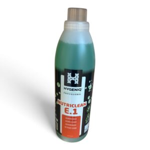 Uitverkoop 10 stuks: HygeniQ Nutriclean Keuken allesreiniger/ontvetter ECO E.1 1L Flacon